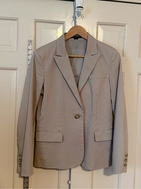 Theory Women's Light Taupe Single-Button Blazer